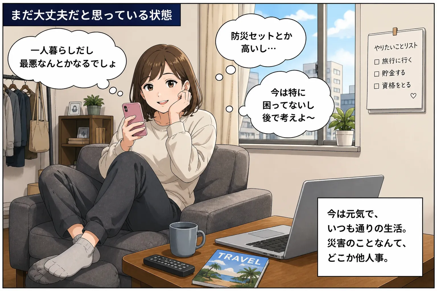 まだ大丈夫だと思っている一人暮らしの状態